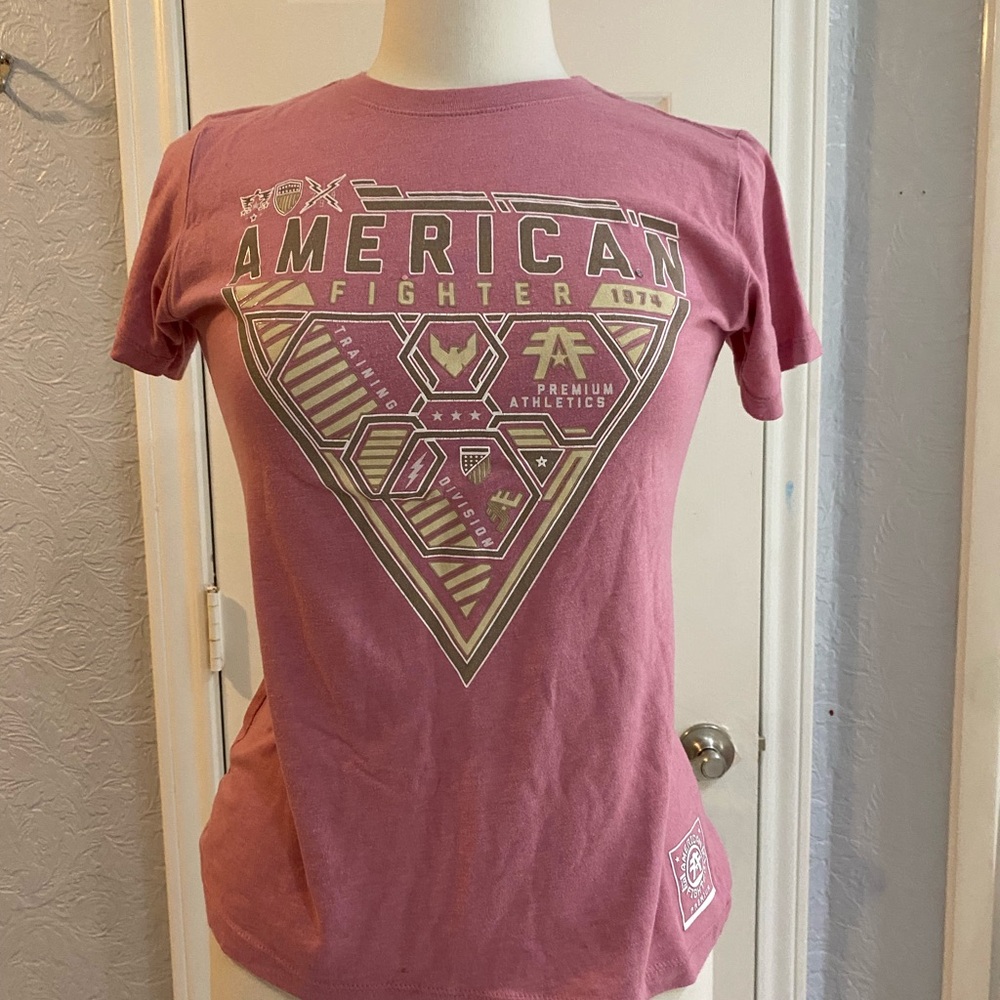 American Fighter Mauve Pink Graphic Tee